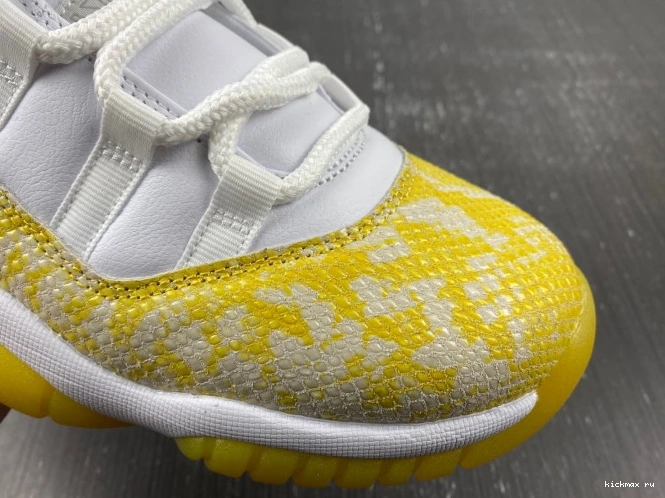 Rep MAX Yellow Low AH7860-107 Air Jordan 11 WMNS Snakeskin 0816